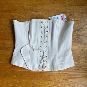 NWT Zara Lace up corset